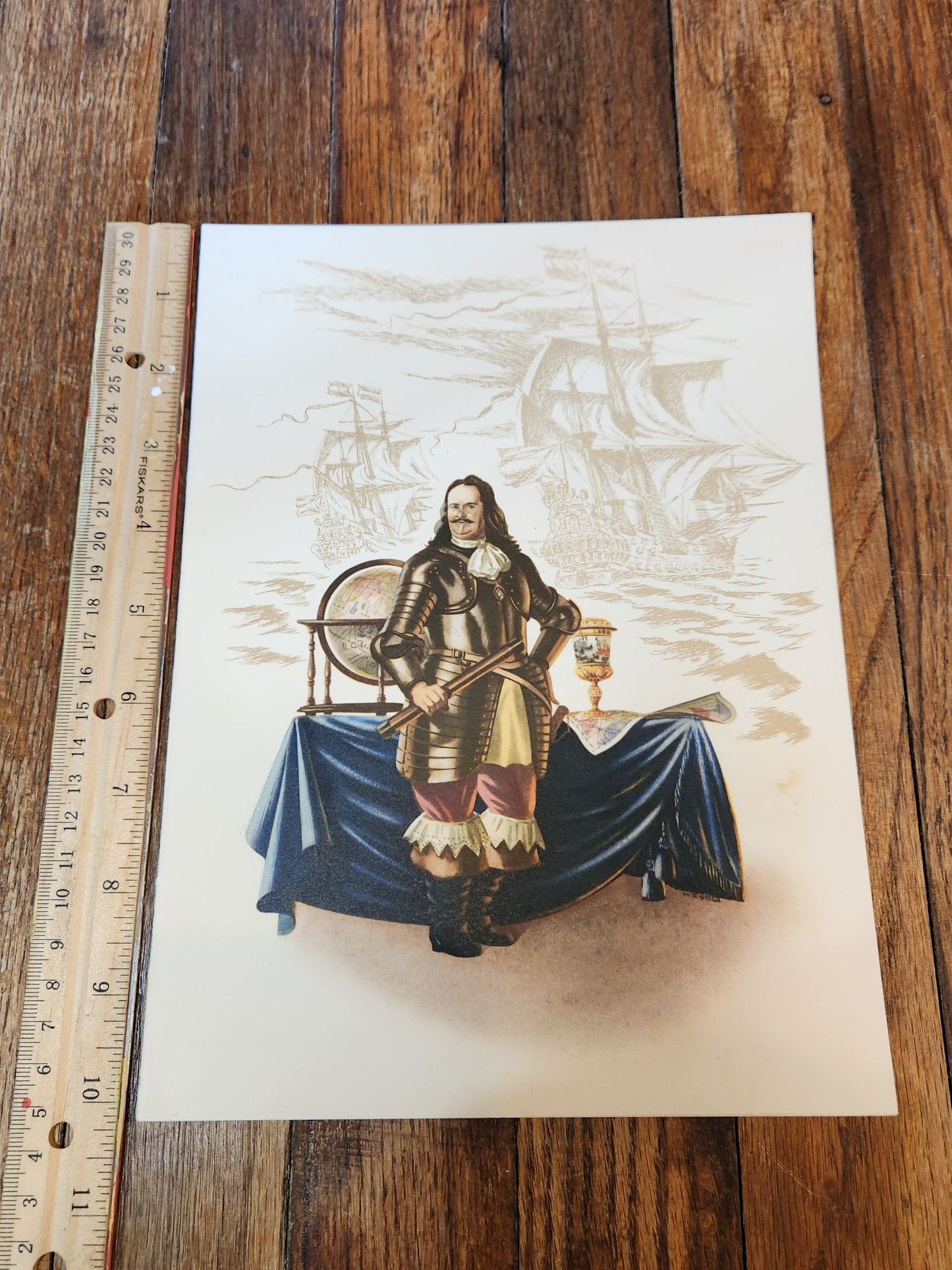 Captain with Globe Holland-America Line Dinner Menu