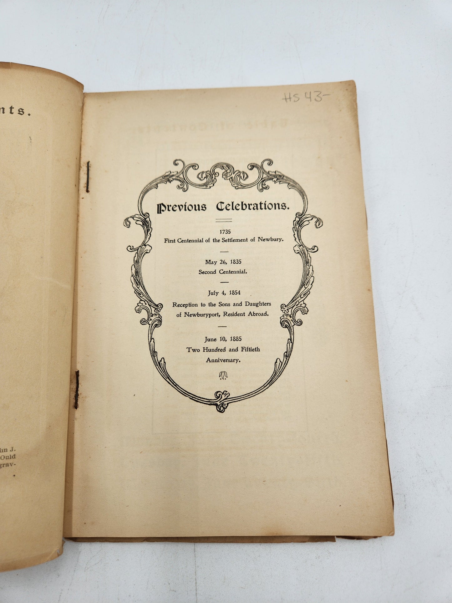 1901 City of Newburyport Fiftieth Anniversary Official Program