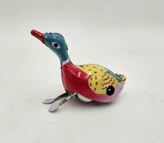 Duck tin toy
