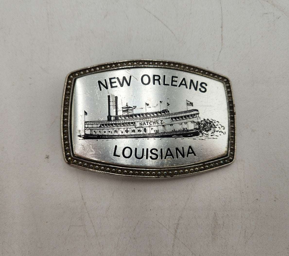 New Orleans, Louisiana Natchez Belt Buckle