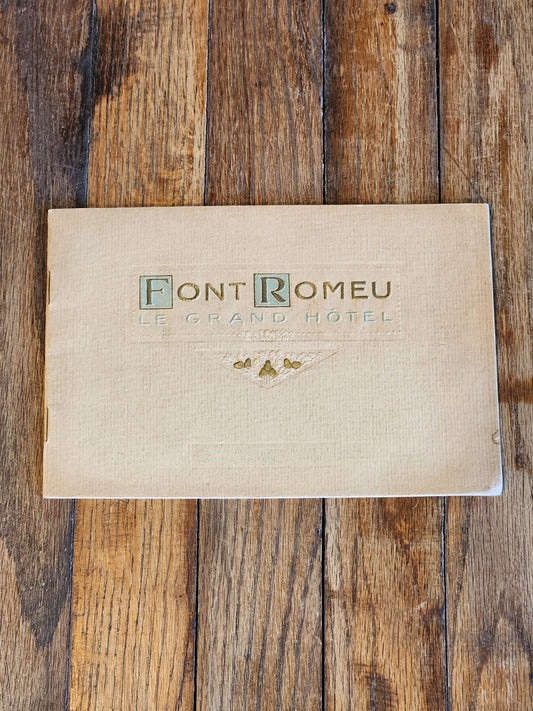 Vintage 1920s Font-Romeu Grand Hôtel Brochure – Pyrenees France Travel Guide w/ Maps & Floor Plans