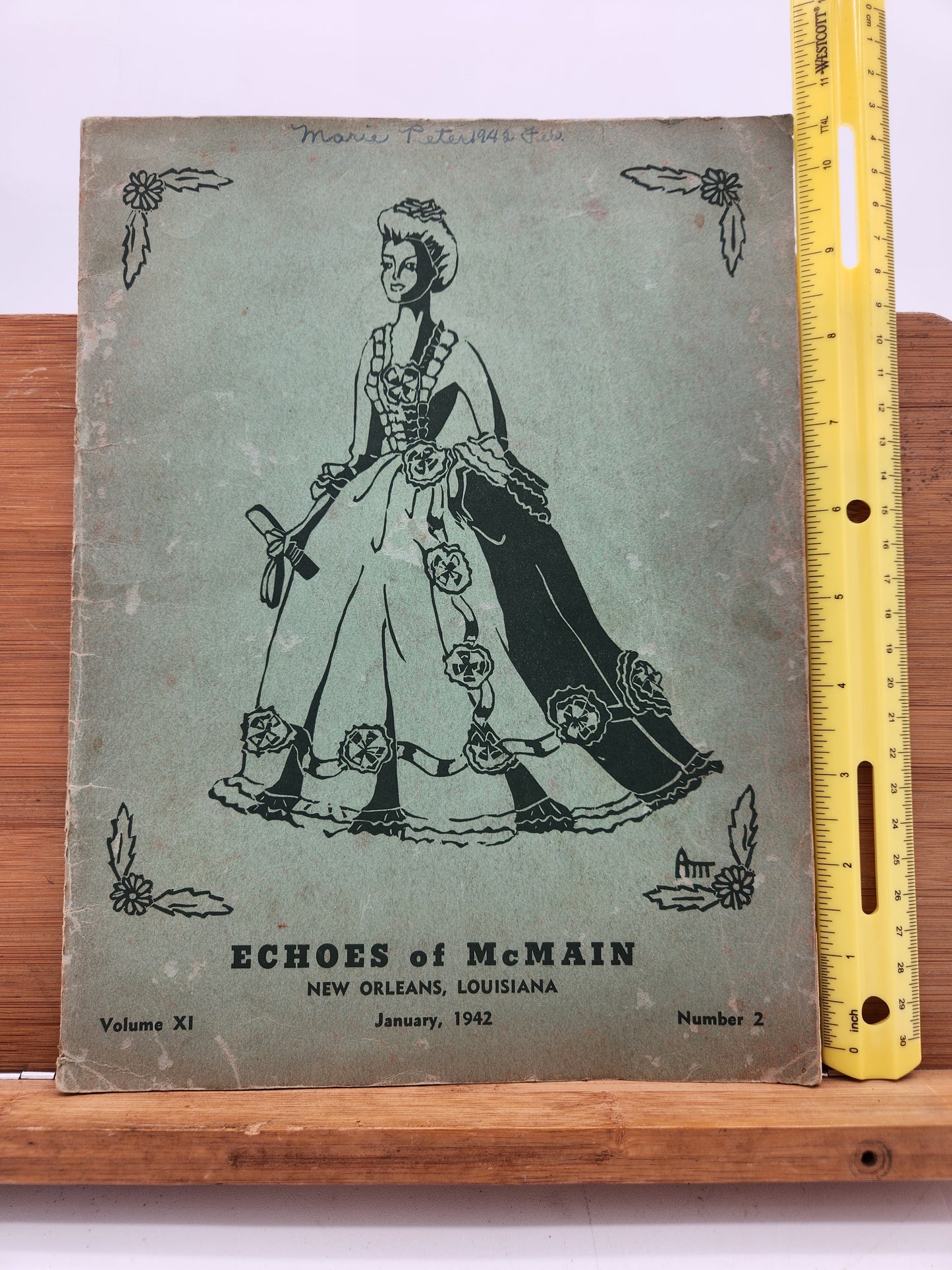 1942 Echoes of McMain High School Magazine New Orleans LA WWII Era Vol XI No 2