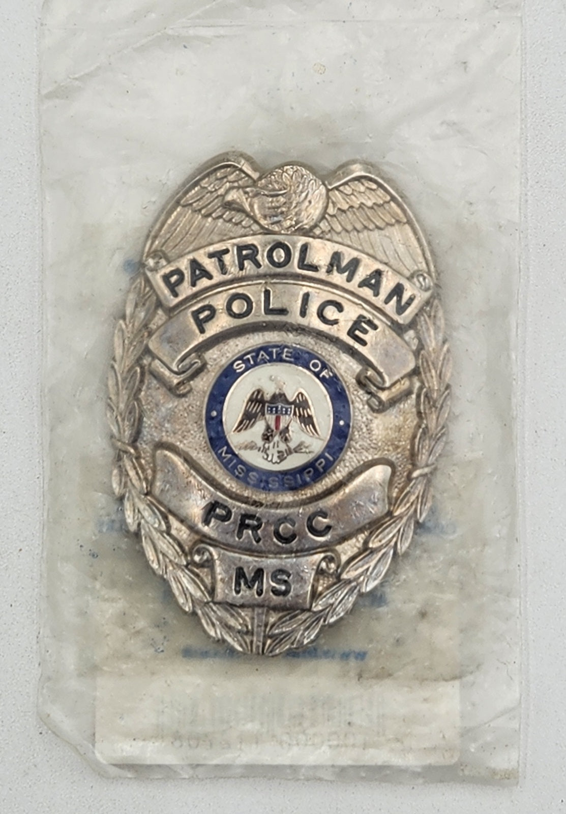 Mississippi patrolman police badge