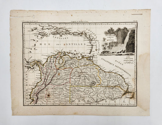 Antique Map 1812 of Grenade Caracas et Guyanes - Conrad Malte-Brun