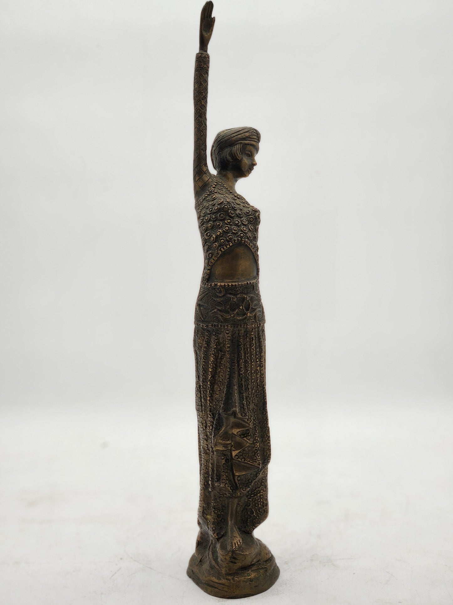 Vintage Art Deco Bronze Dancer Statue
