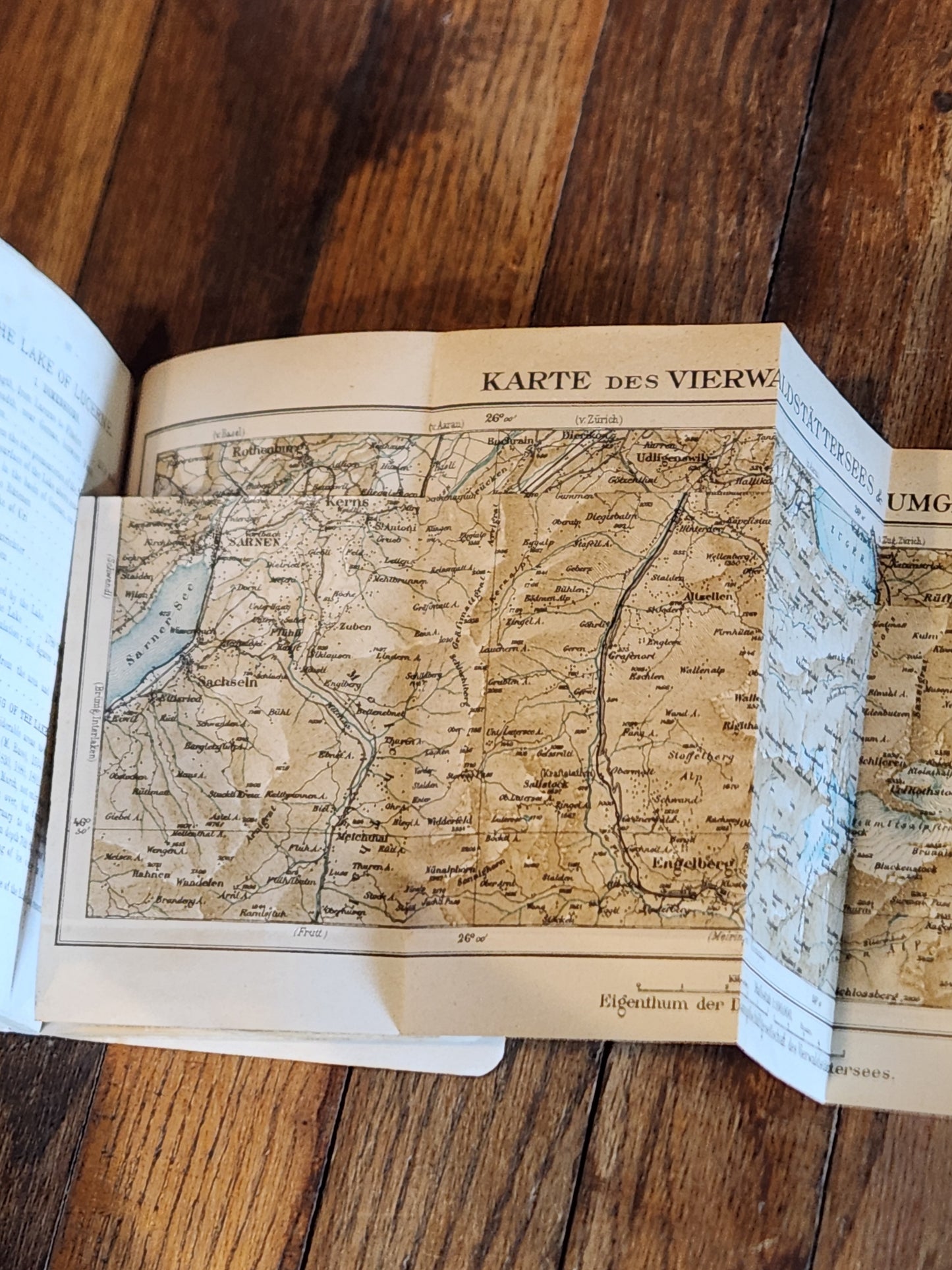 1913 Guide to Lucerne Switzerland – Lake & Environs Travel Book w/ Maps & Ads Souvenir