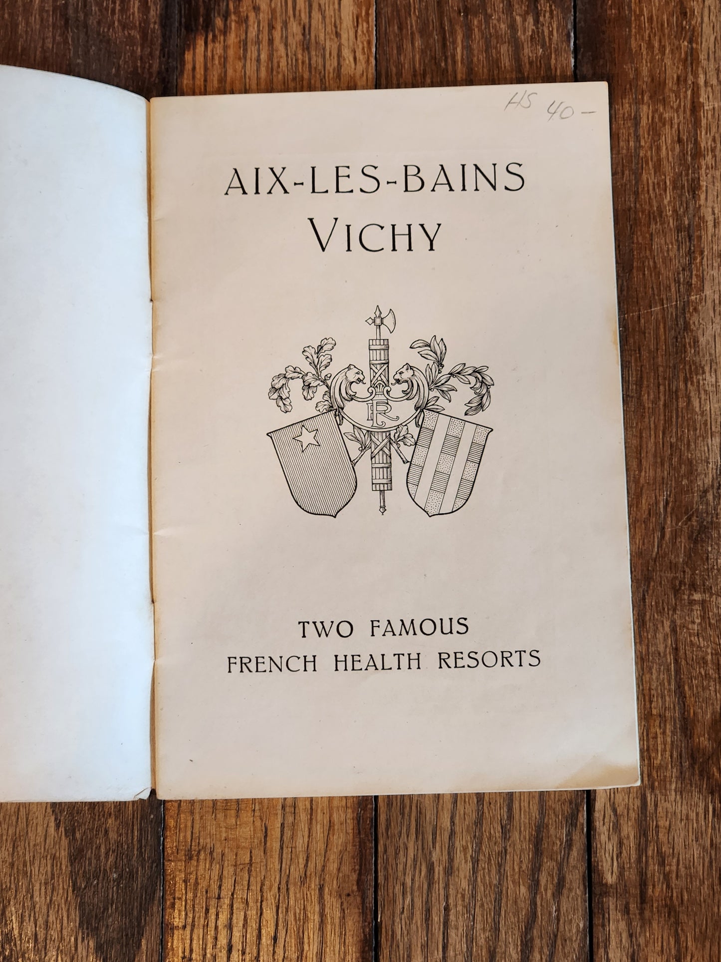 Vintage 1920s Aix-les-Bains & Vichy Travel Brochure – French Health Resorts Tourism Guide NYC Agency