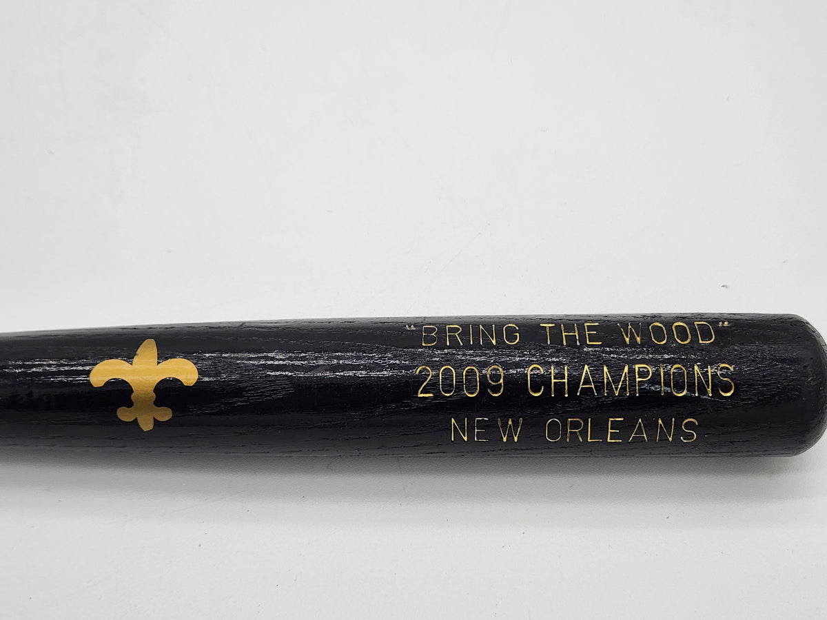 2009 New Orleans Saints Super Bowl XLIV Champions "Bring The Wood" 18" Mini Bat
