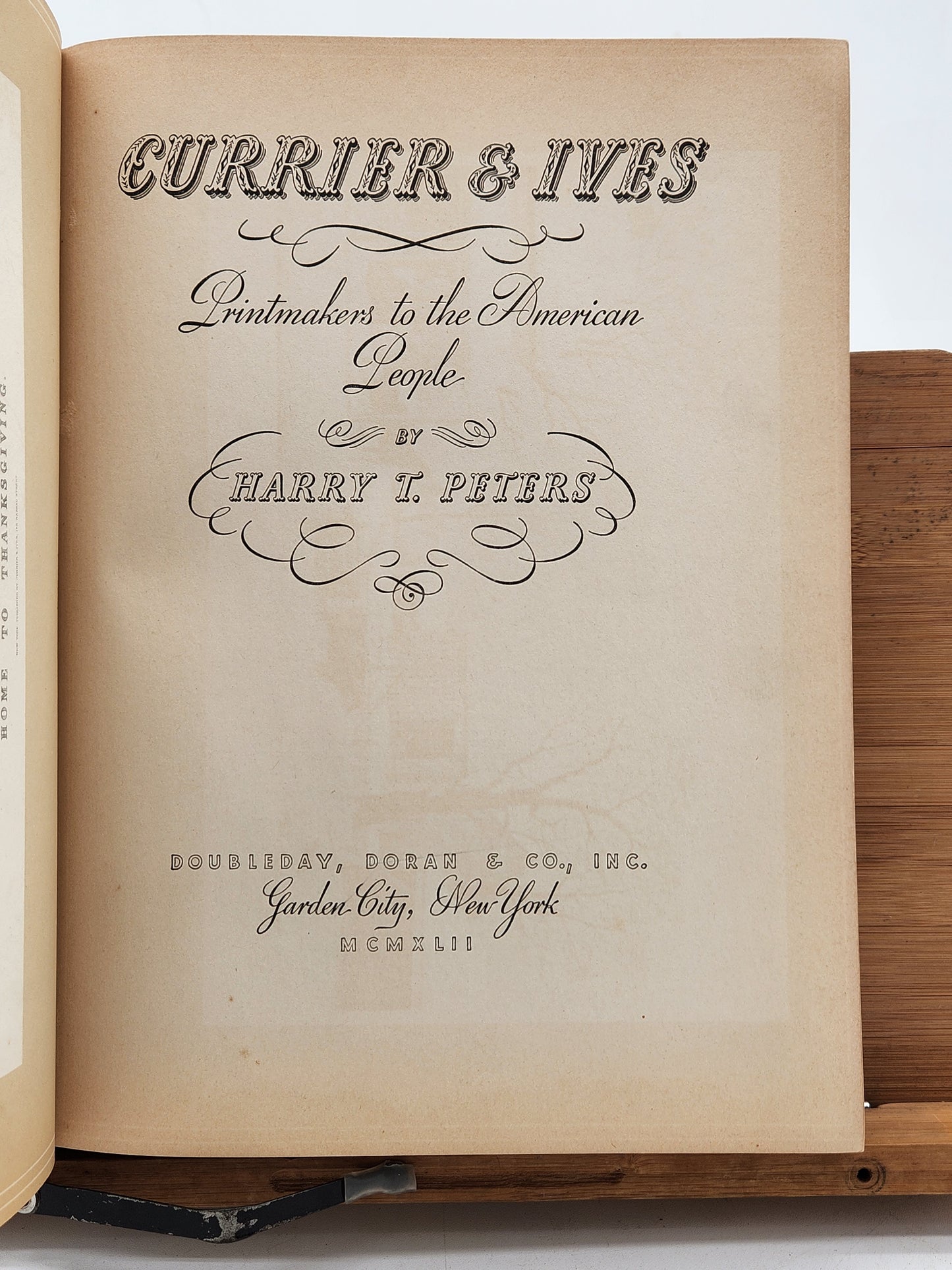1942 Currier & Ives Printmakers to the American People - Harry T Peters - Americana Lithographs