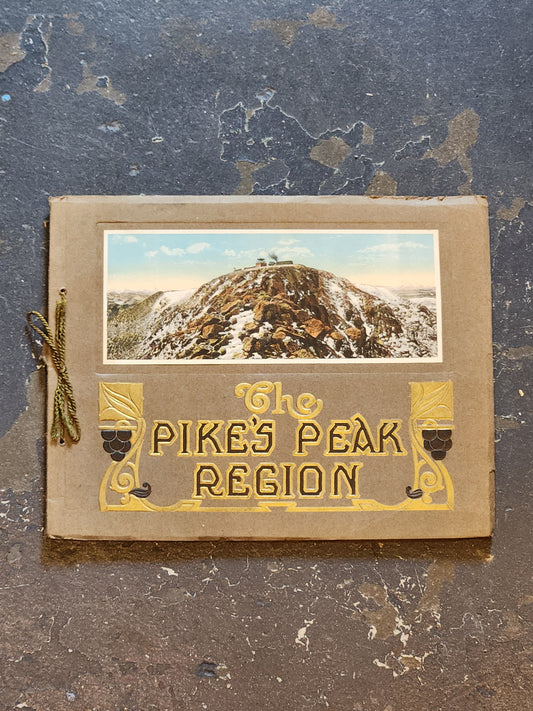 Antique The Pike’s Peak Region Scenic Gems Souvenir Photo Booklet – H. H. Tammen Co. Denver – c.1910s–20s