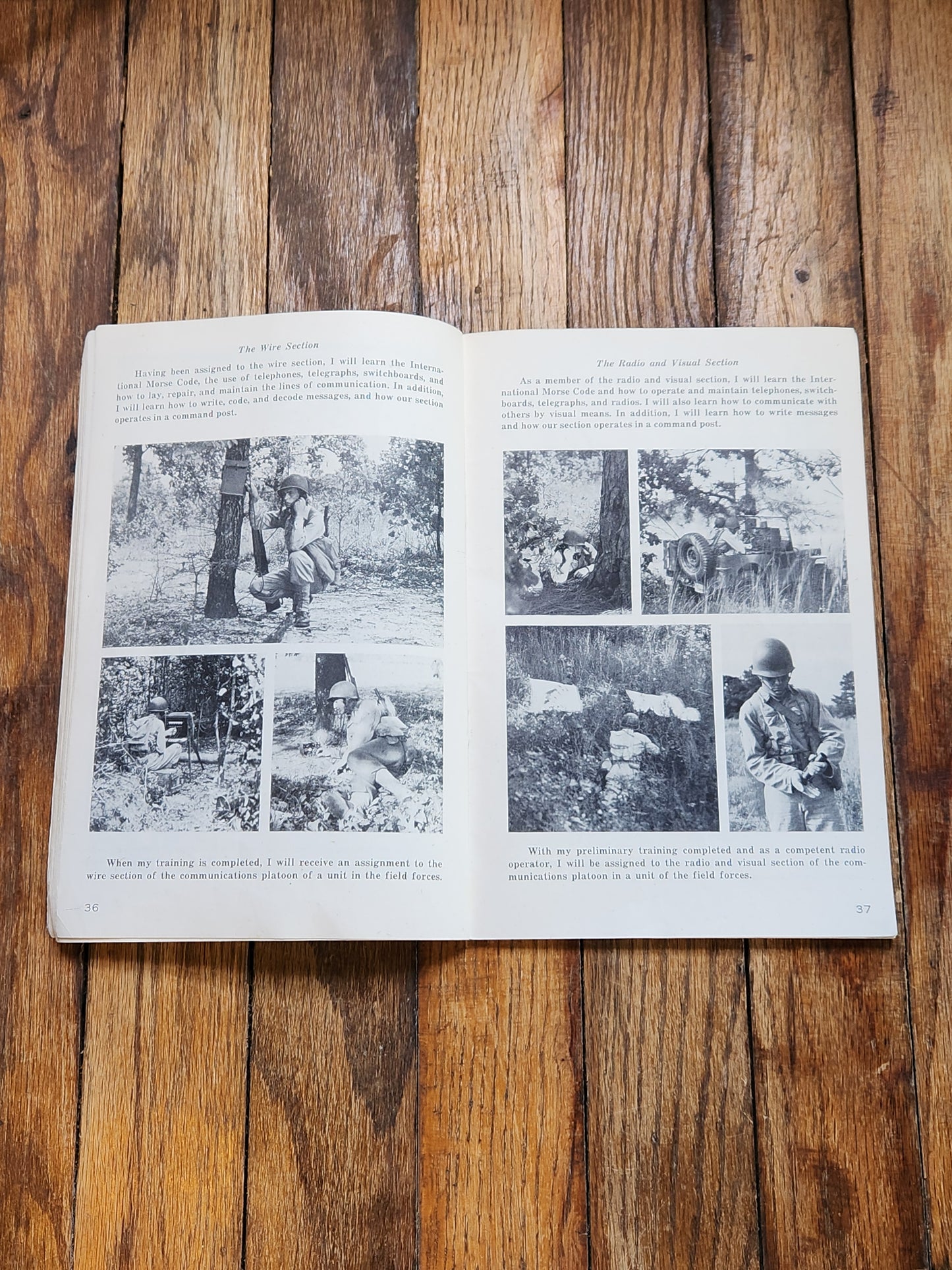 WWII U.S. Army Infantry Training Booklet Tools w/ Soldier Autographs – WWII Military Manual