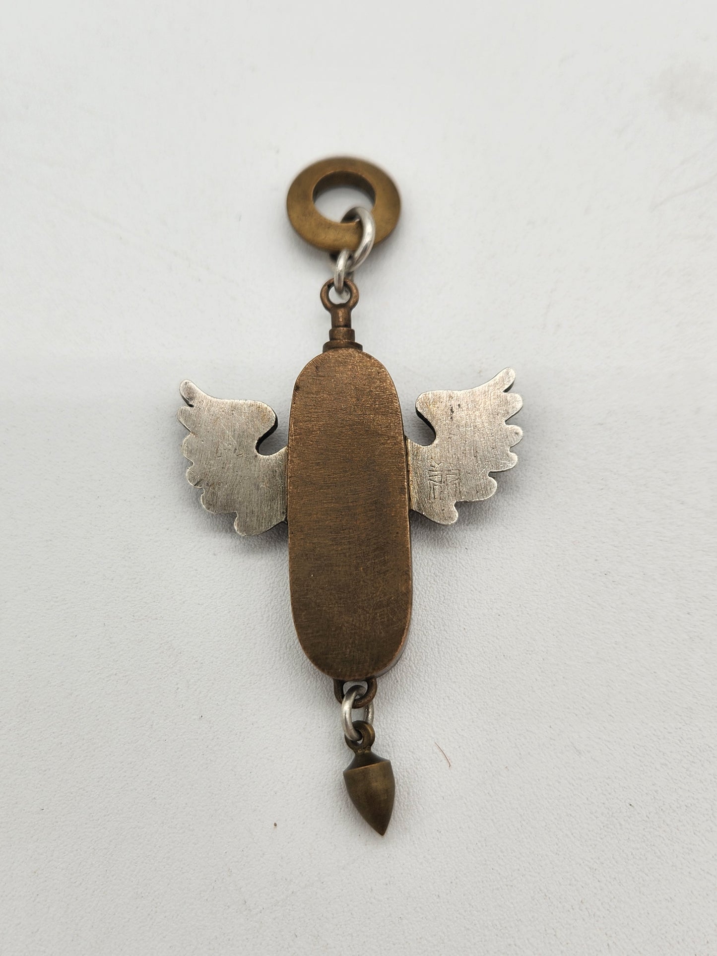 Thomas Mann Techno Romantic Mixed Metals Shadowbox Pendant