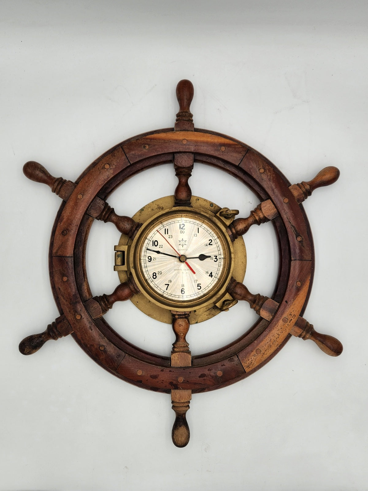 Vintage Brassom Ship Portal Clock