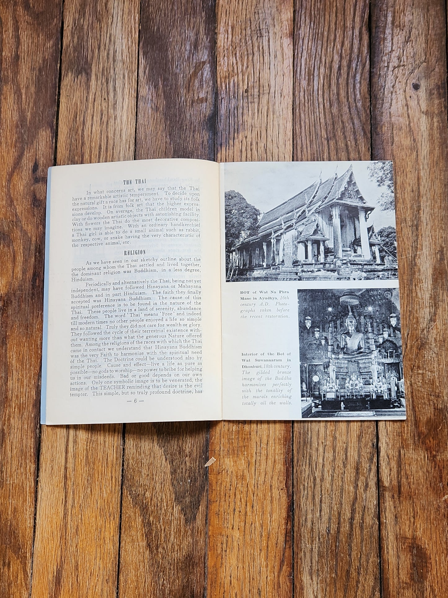 Thai Buddhist Art Architecture Booklet – Silpa Bhirasri – Mid-Century Thai Art & Architecture Study