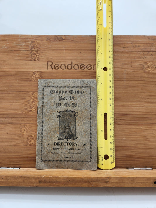 1909 Tulane Camp No. 48 W.O.W. Directory New Orleans Woodmen of the World LA