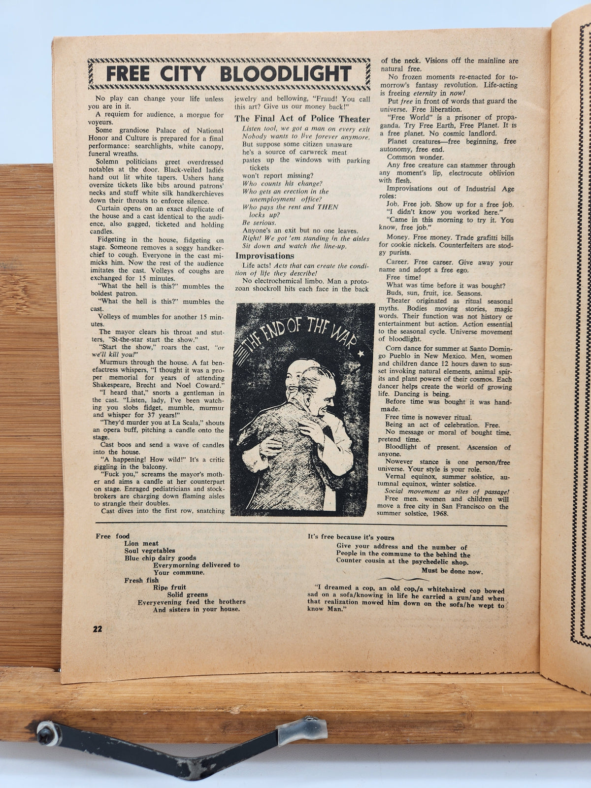 1968 The Digger Papers Haight-Ashbury San Francisco Counterculture Anarchist Rare