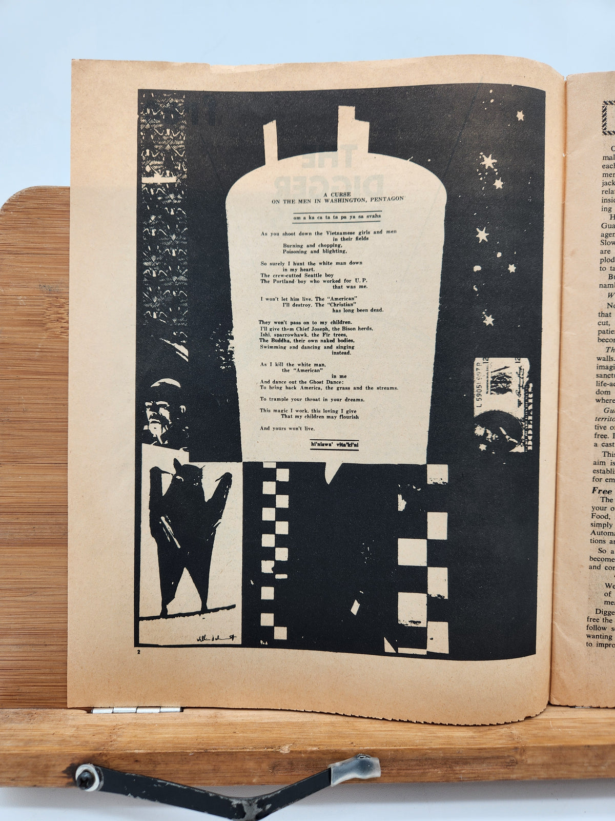 1968 The Digger Papers Haight-Ashbury San Francisco Counterculture Anarchist Rare