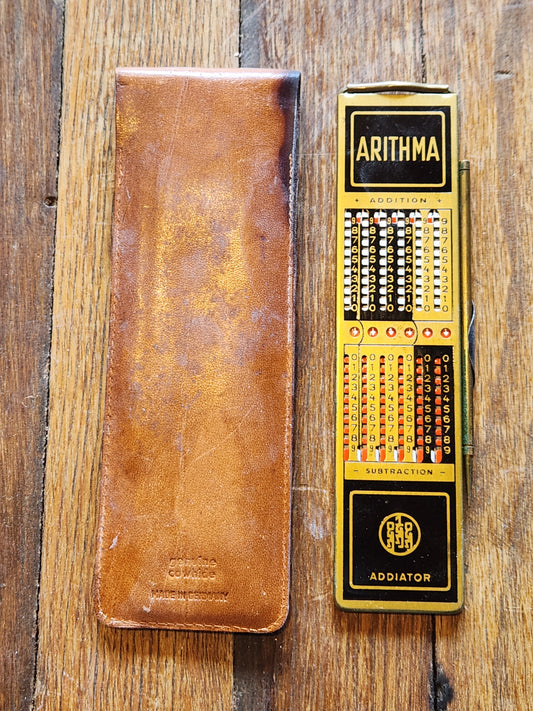 Vintage Arithma Calculator with Case