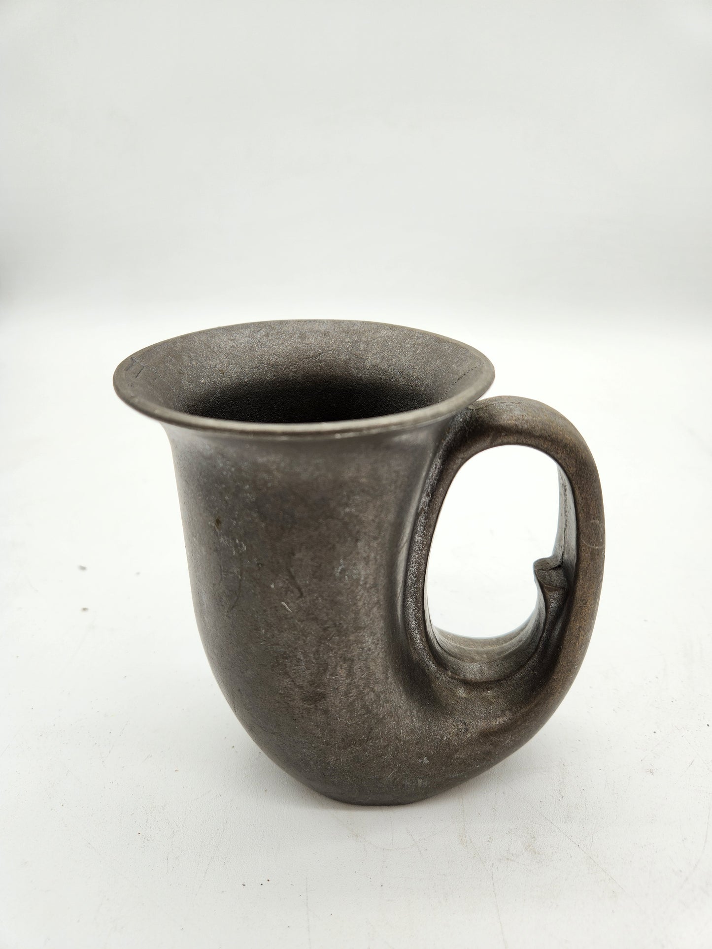 Vintage Jack Daniel Hays Texas Ranger Commemorative Metal Mug – Unusual Loop Handle Design