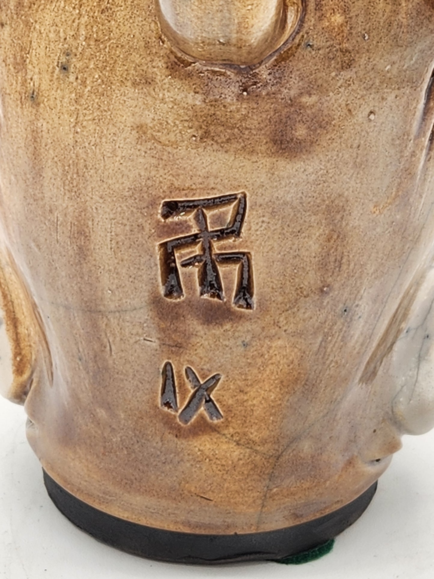 Kinetic Horned Clown Face Jug – Studio Art Pottery Sculpture – Signed “IX” – Mouth Opens – One-of-a-Kind