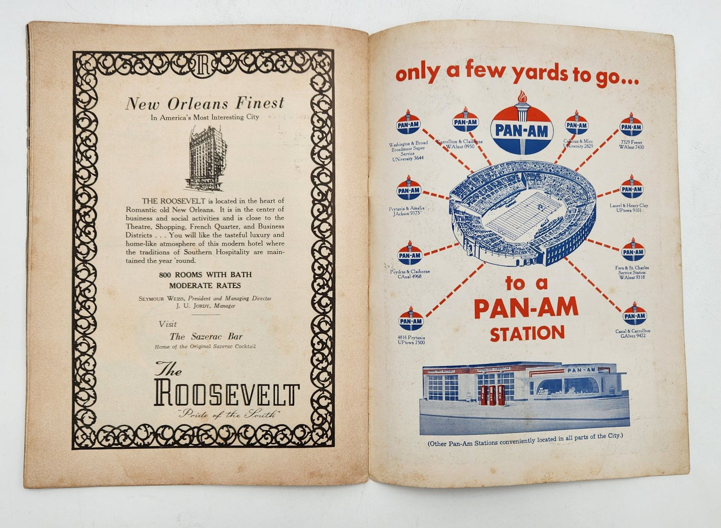 Tulane Vs. Navy November 5, 1949 Program