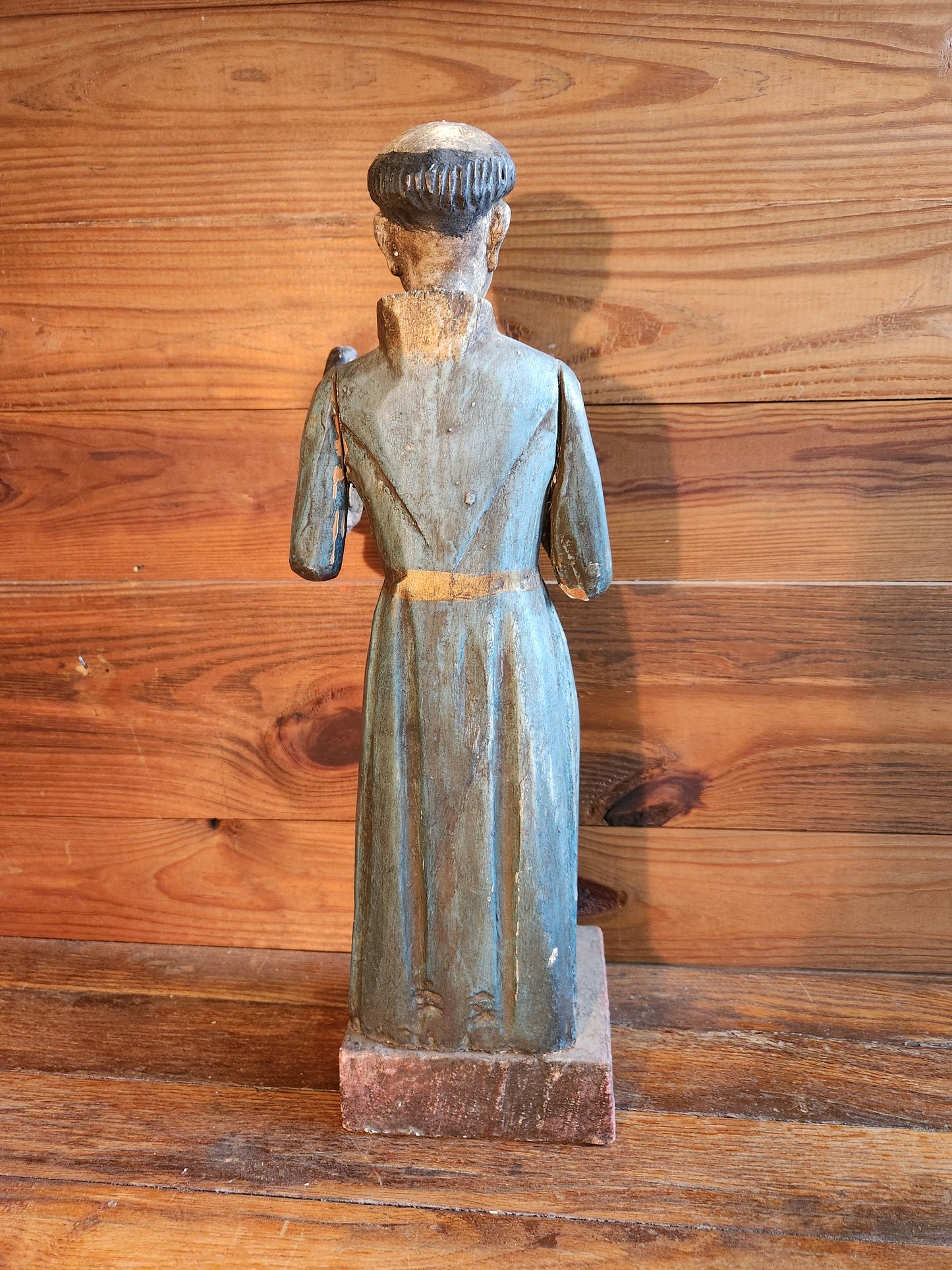 Antique Polychrome Hand Carved Santos