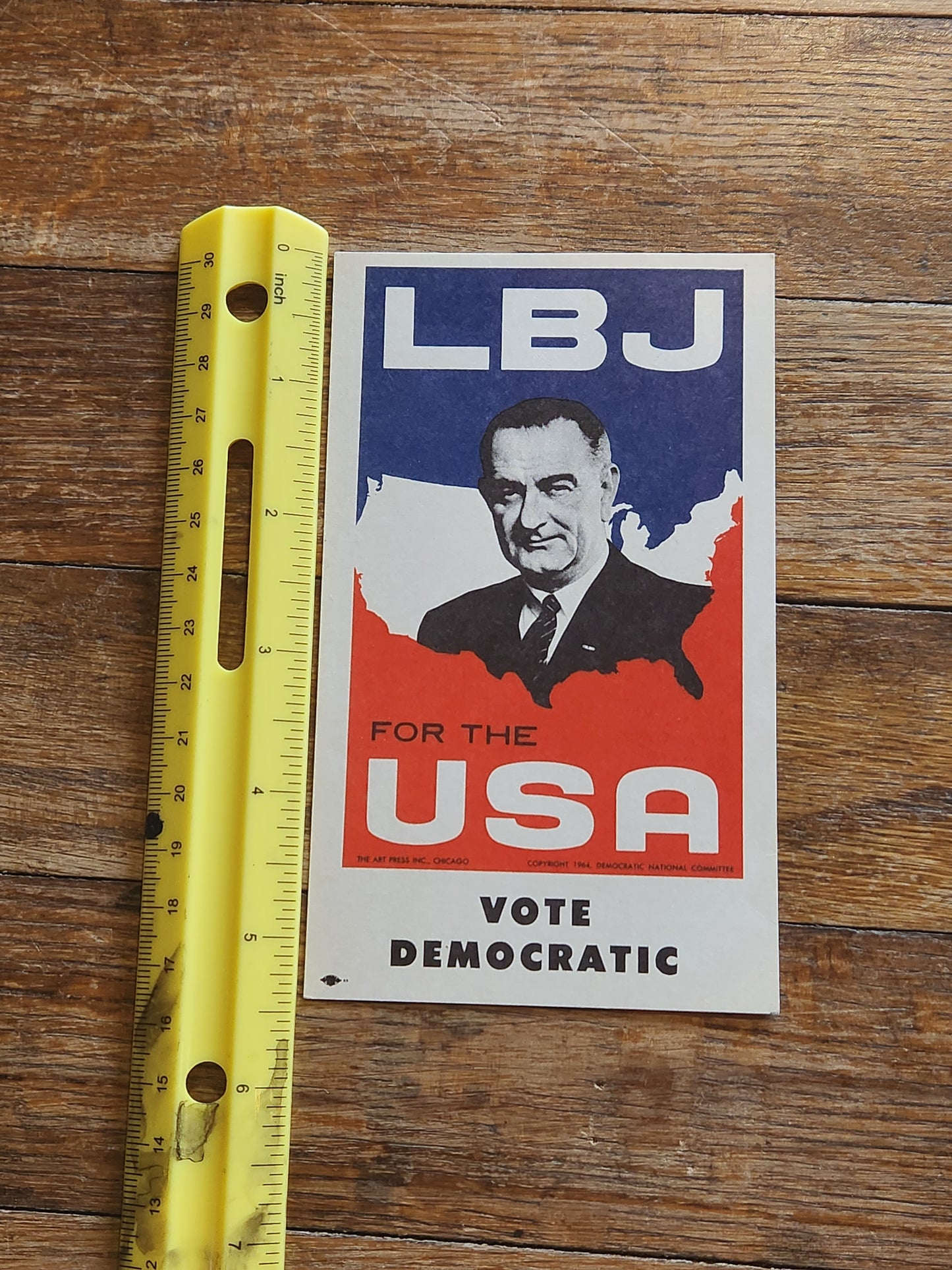 1944 LBJ Campaign Postcard