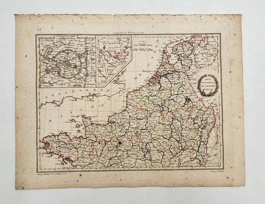 Original Map 1812 of Netherlands-Belgium-France - Conrad Malte-Brun / Lapie