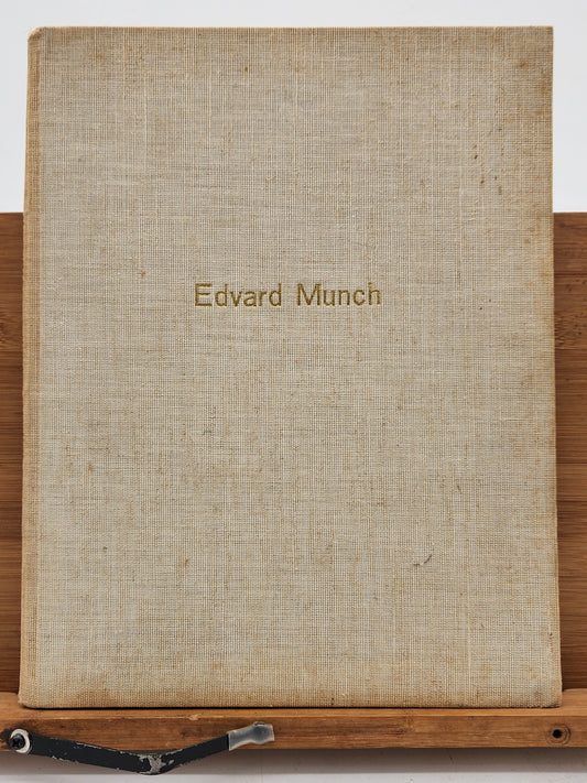 Vintage German 1949 Edvard Munch art book by Rolf Stenersen, published by Büchergilde Gutenberg, Zürich. Large-format volume featuring numerous full-page plates and reproductions.