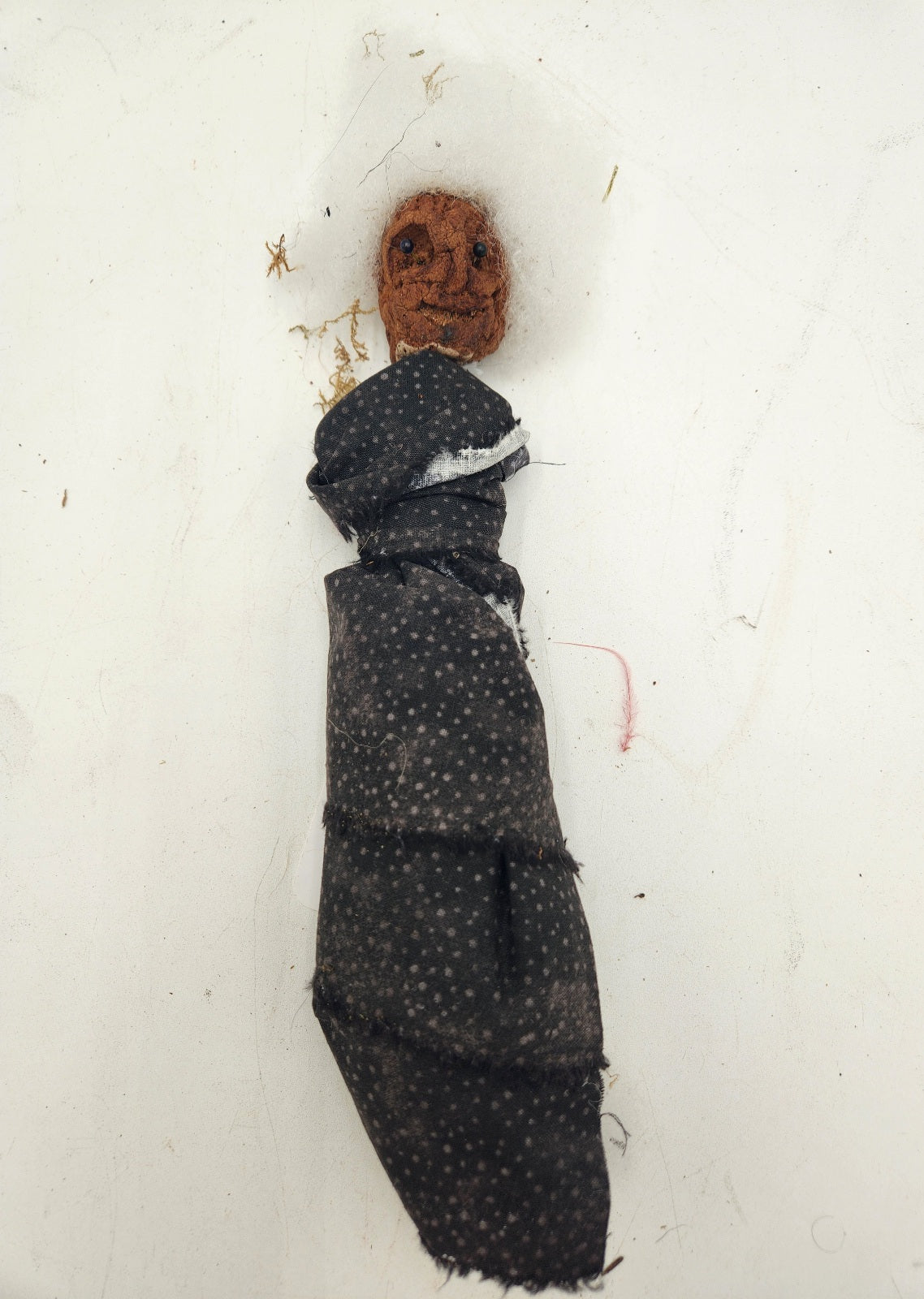 Unique Handmade Voodoo Doll (Old Lady White Hair)