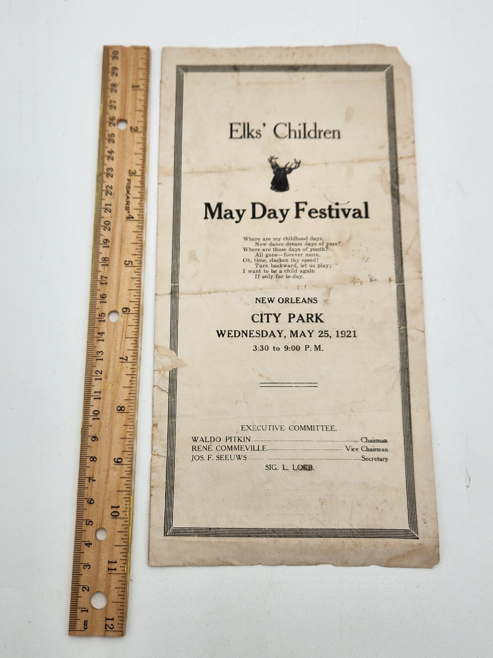 Elks Day Festival City Park 1921