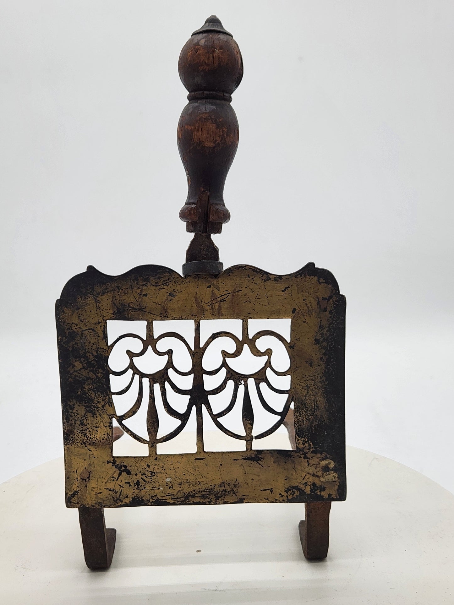 Antique Fireplace Ember Carrier – Brass & Iron, 19th Century