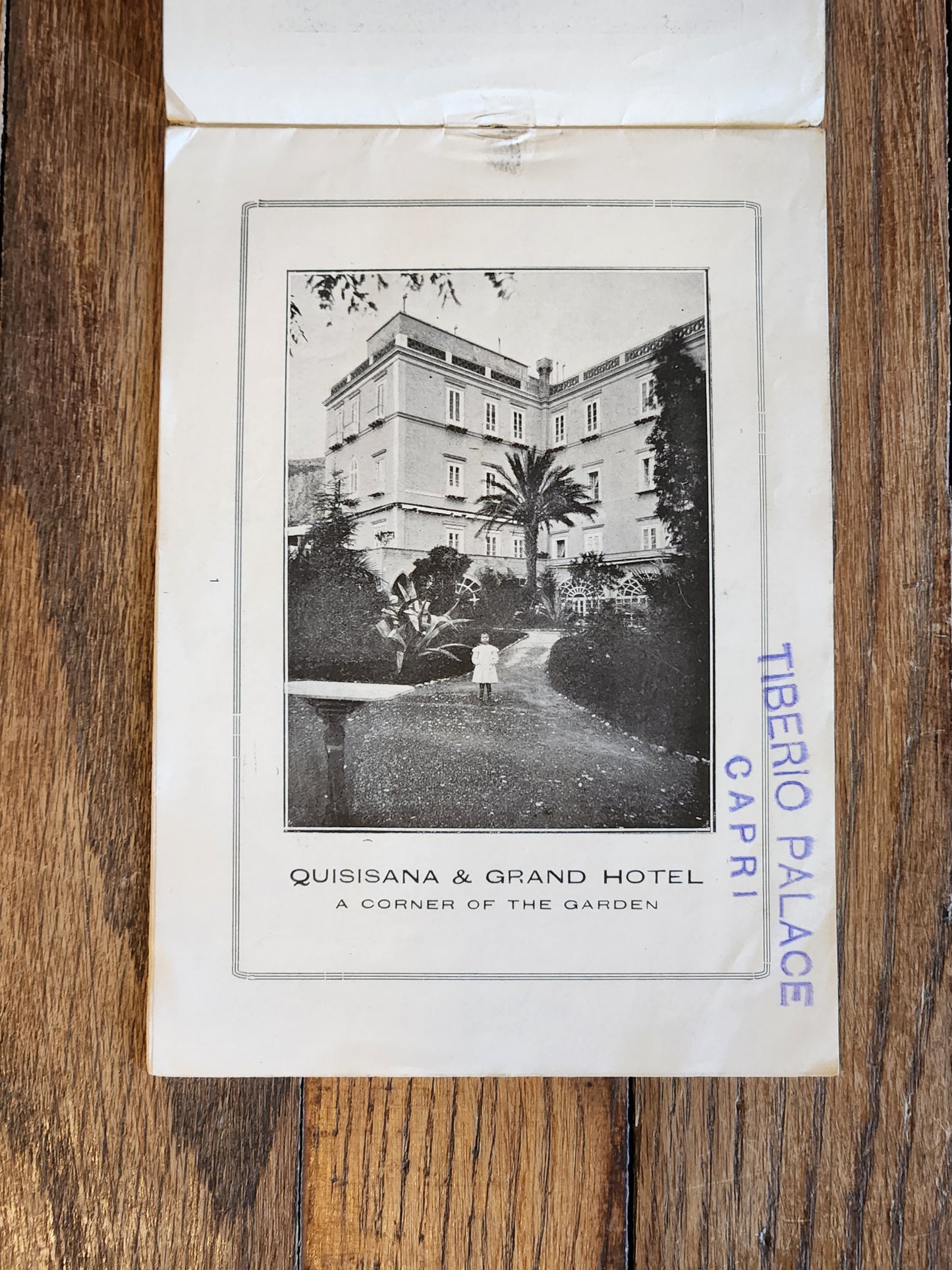 c.1925 Capri Travel Booklet – Seven Sunny Days Spent in Siren-Land – Tiberio Palace Hotel Stamp Italy