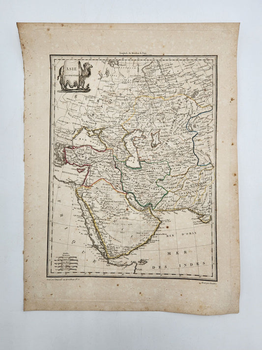 Historic Map - Asia, Asie, 1812, Conrad Malte-Brun