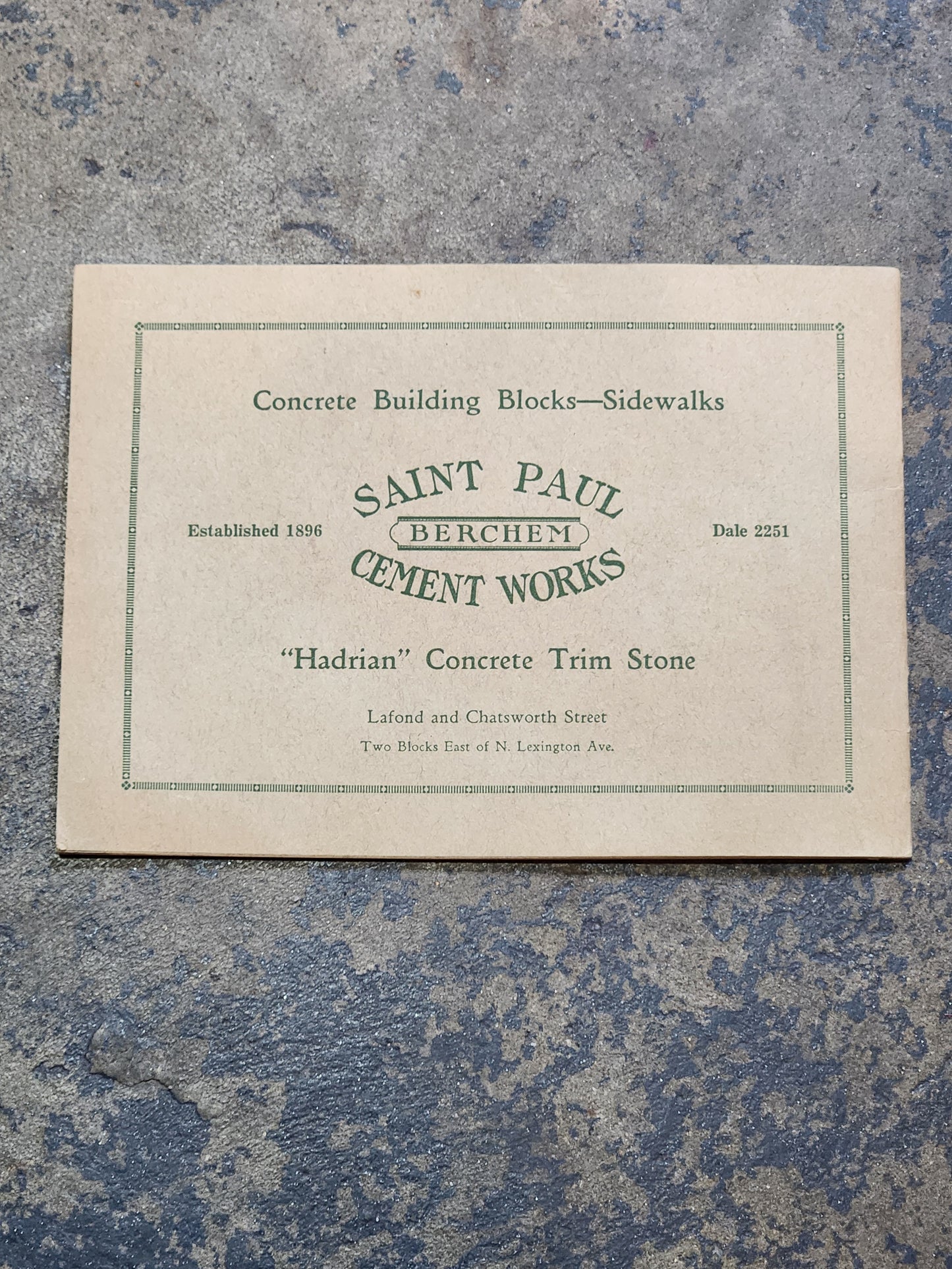 c.1920 Saint Paul Cement Works Catalog | Concrete Bird Baths Cemetery Vases