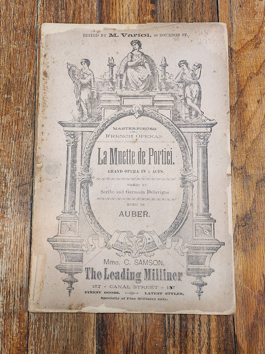 Masterpieces of French Operas. La Muette de Portici