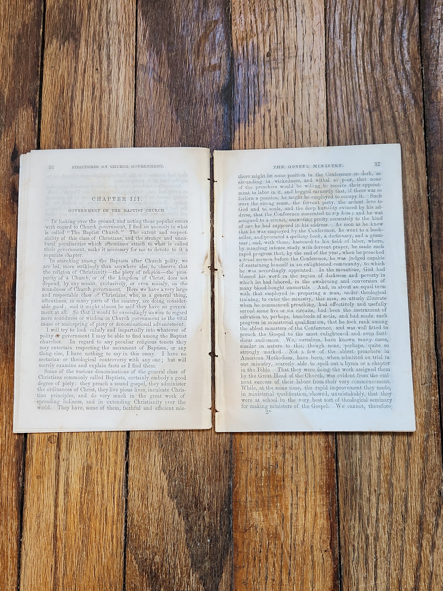 1855 Strictures on Church Government Rev. R. Abbey — Early Methodist Episcopal South Pamphlet, Nashville