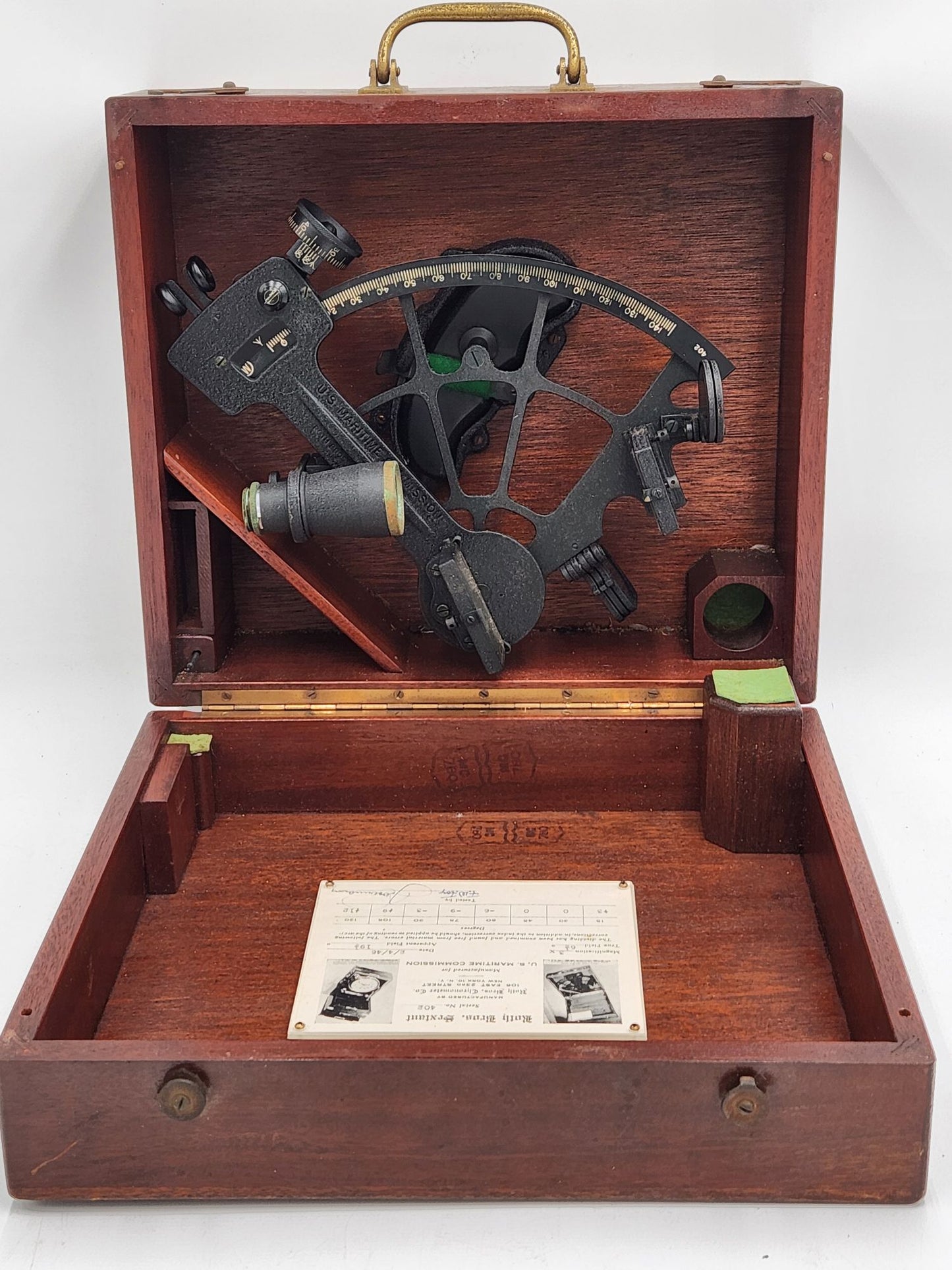 Sextant & Case - 1940s Us Maritime - Roth Bros New York