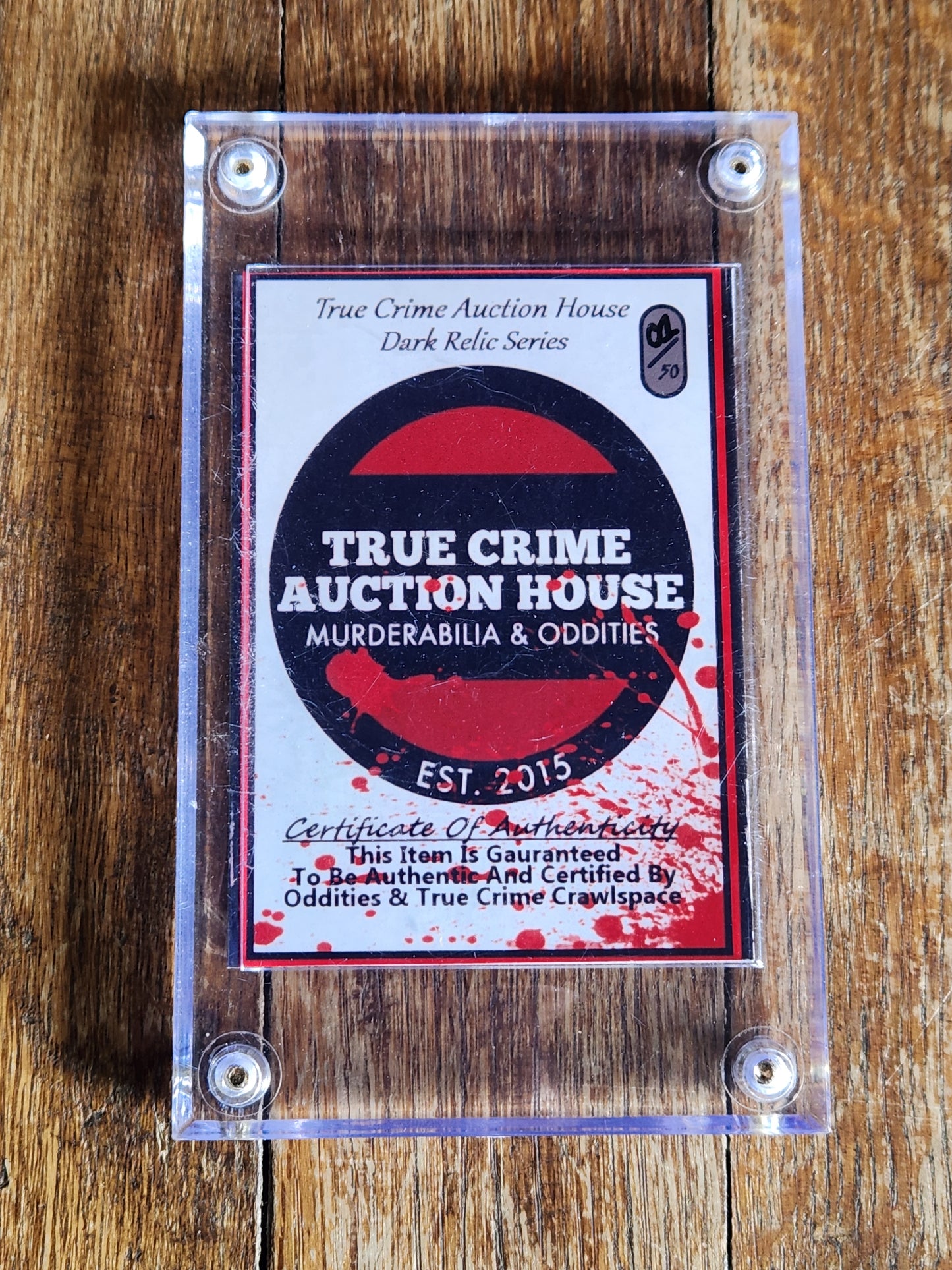 Scott Kimball Hair Relic Card: "FBI Informant" Serial Killer (Limited Edition 08/70)