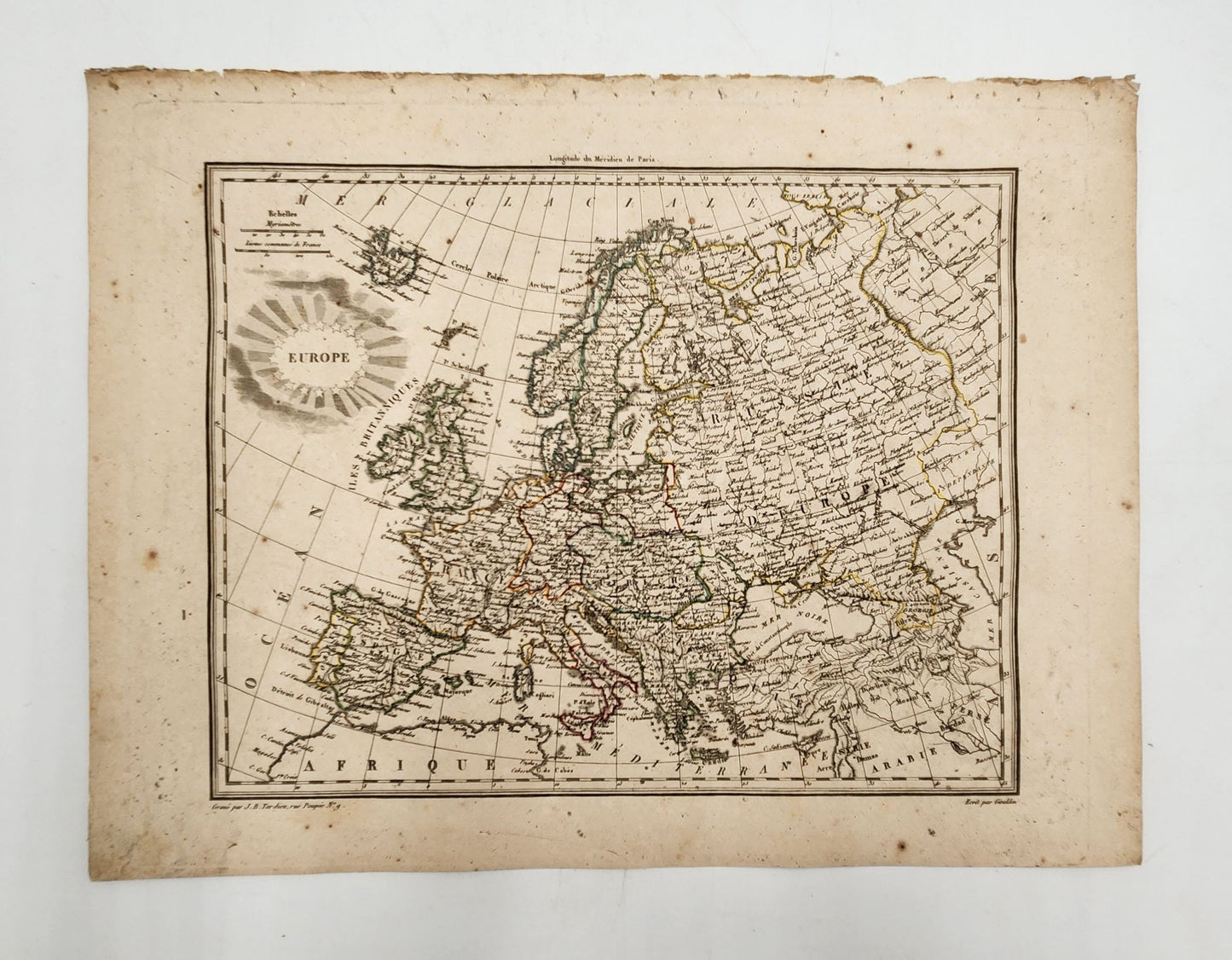 Antique Map 1812 of Europe - Conrad Malte-Brun