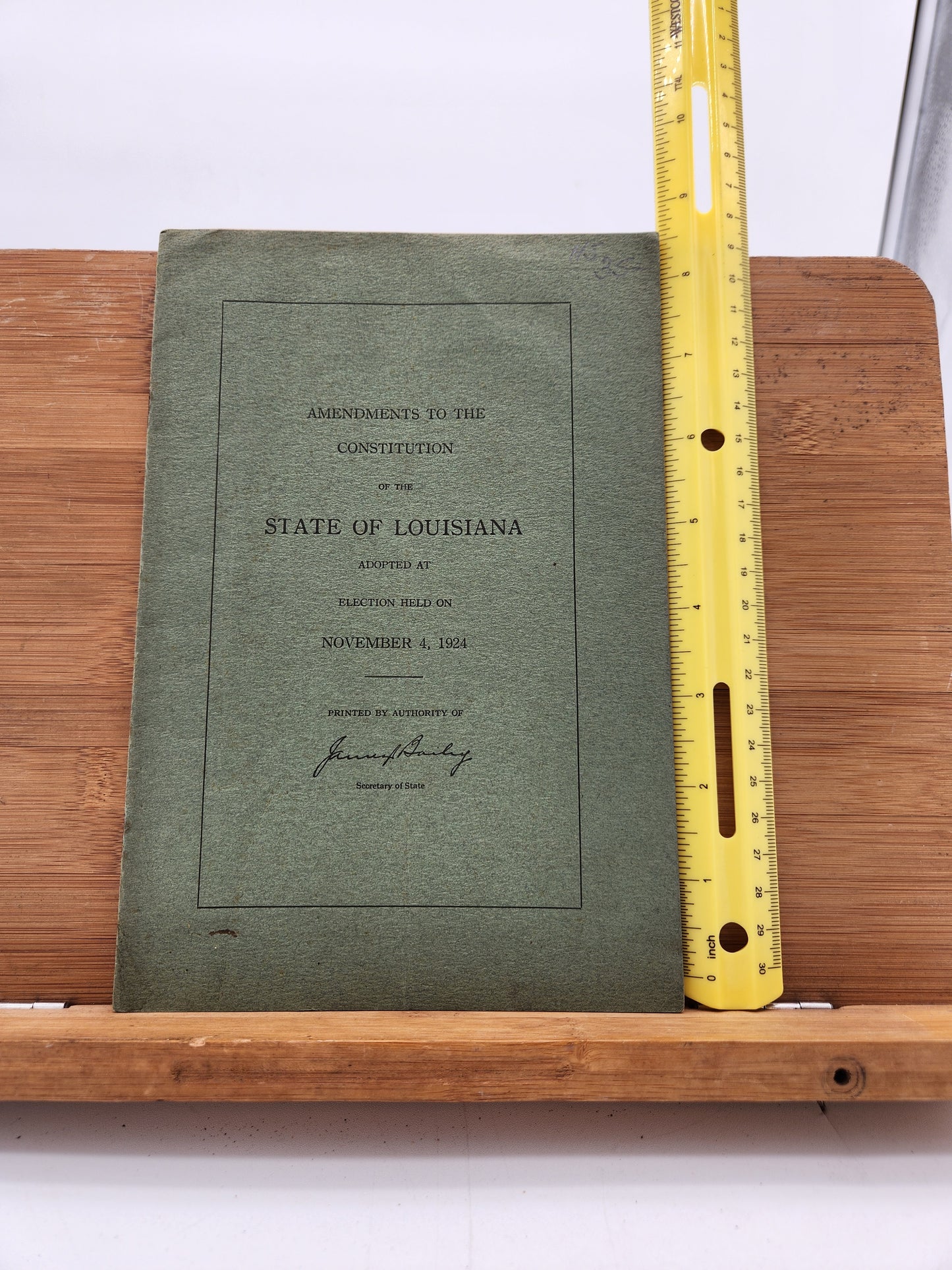 Amendments to the Constitution of the State of Louisiana – 1924 Election Edition
