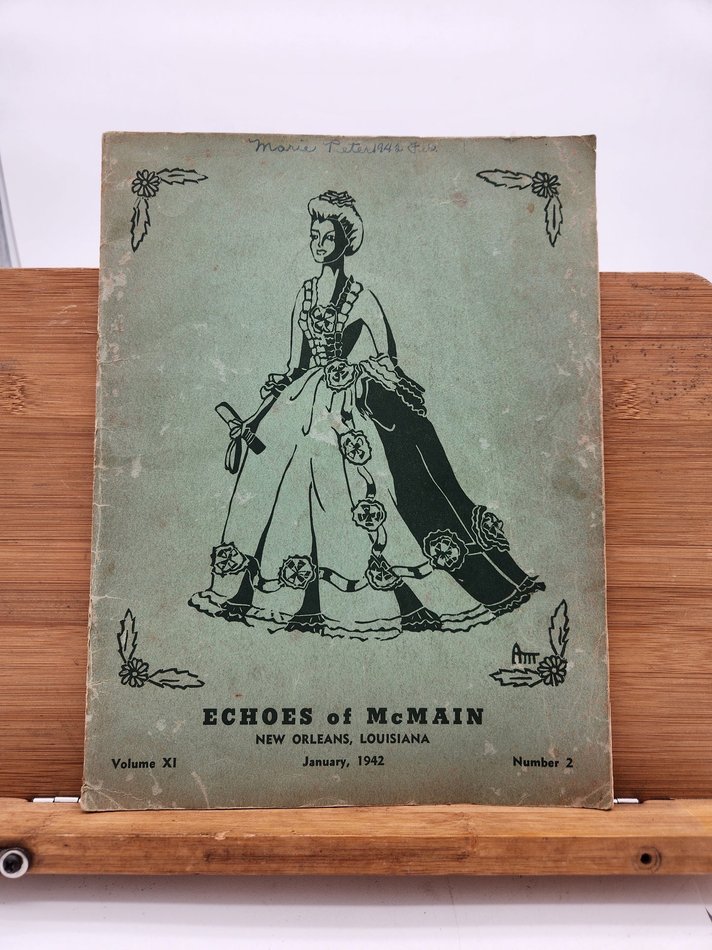 1942 Echoes of McMain High School Magazine New Orleans LA WWII Era Vol XI No 2