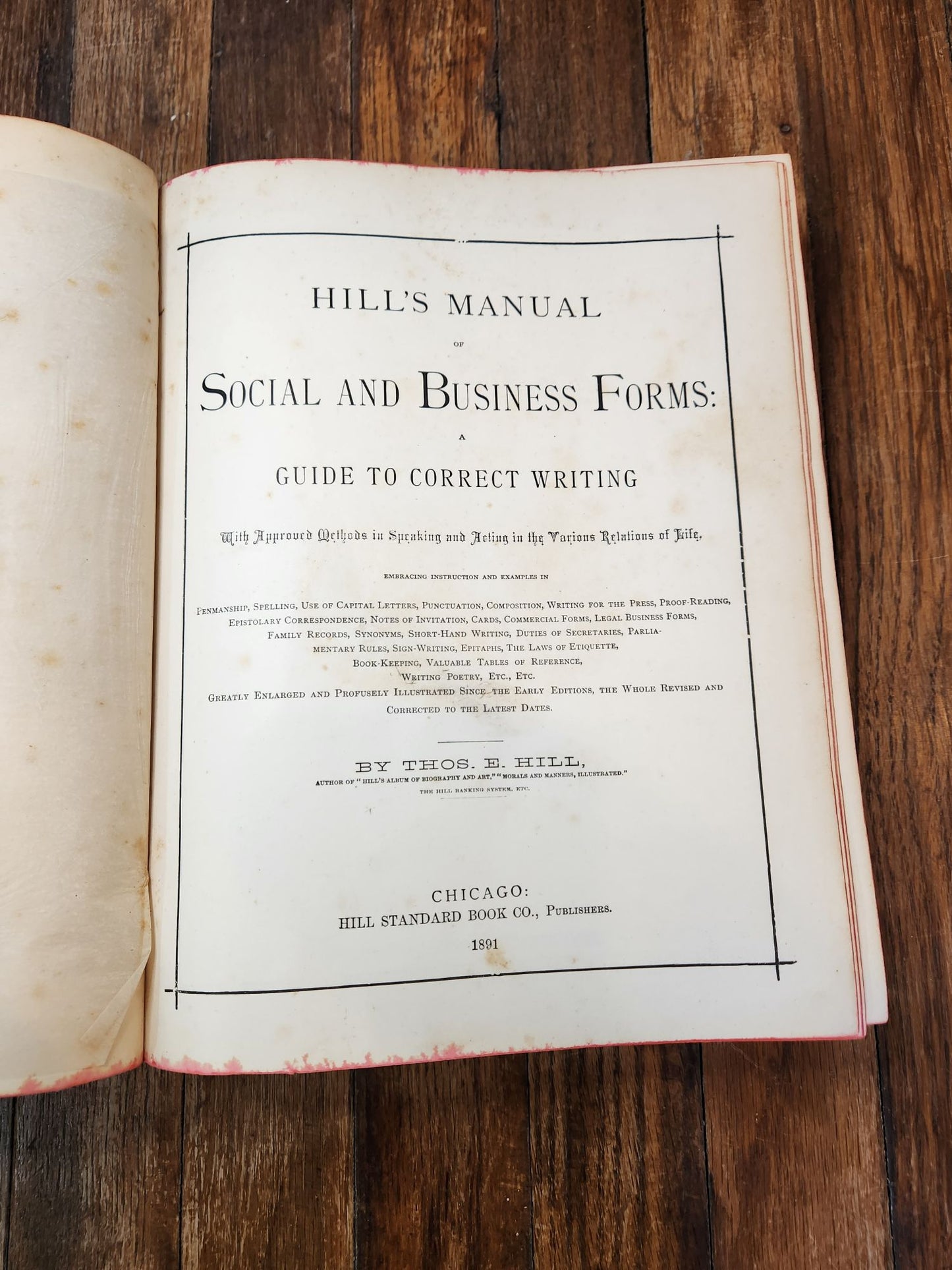 Hill's Manual of Social Business Forms