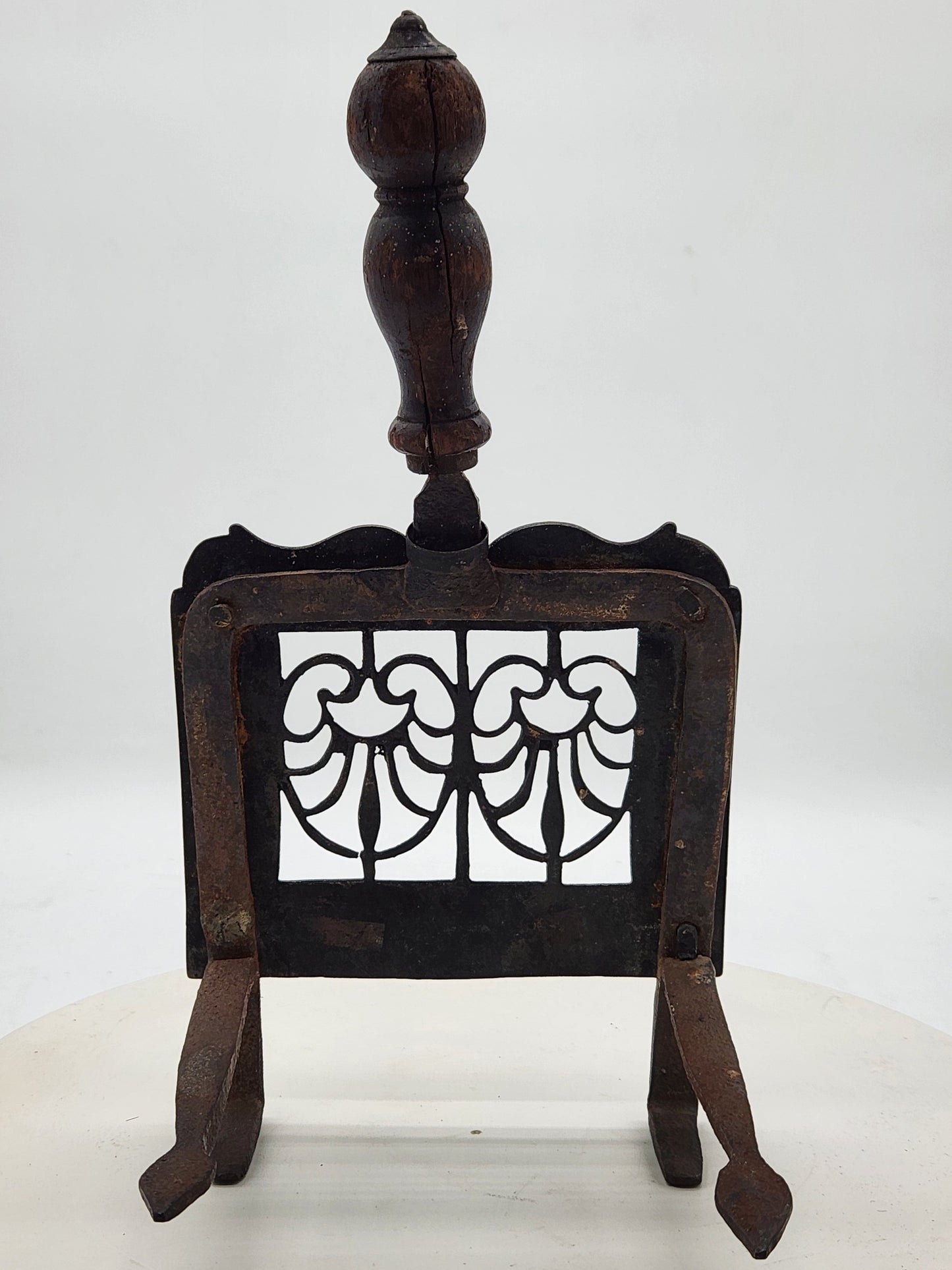 Antique Fireplace Ember Carrier – Brass & Iron, 19th Century