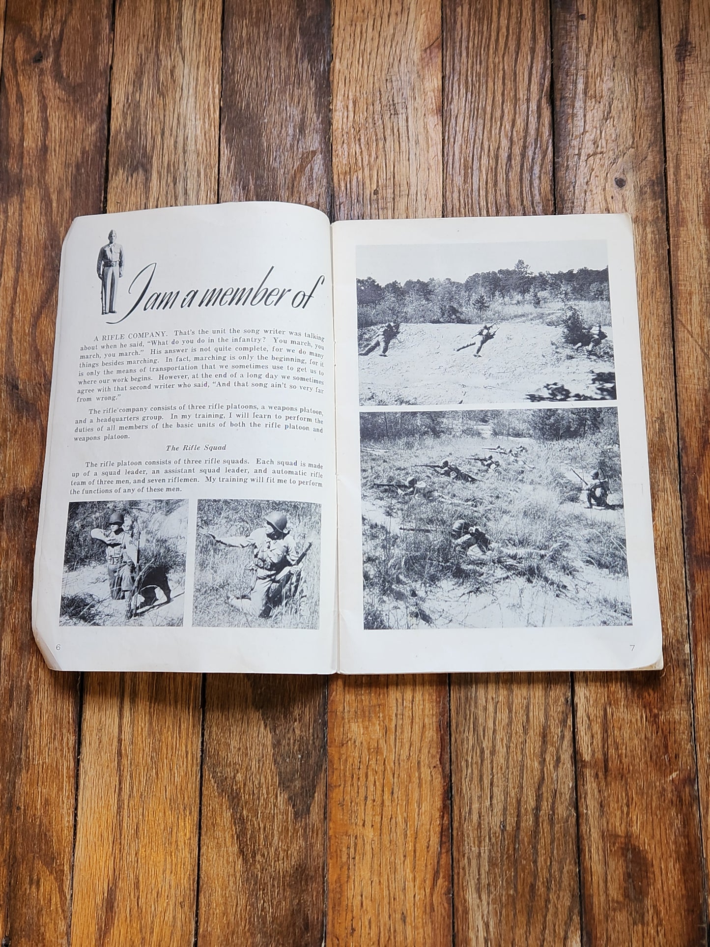 WWII U.S. Army Infantry Training Booklet Tools w/ Soldier Autographs – WWII Military Manual