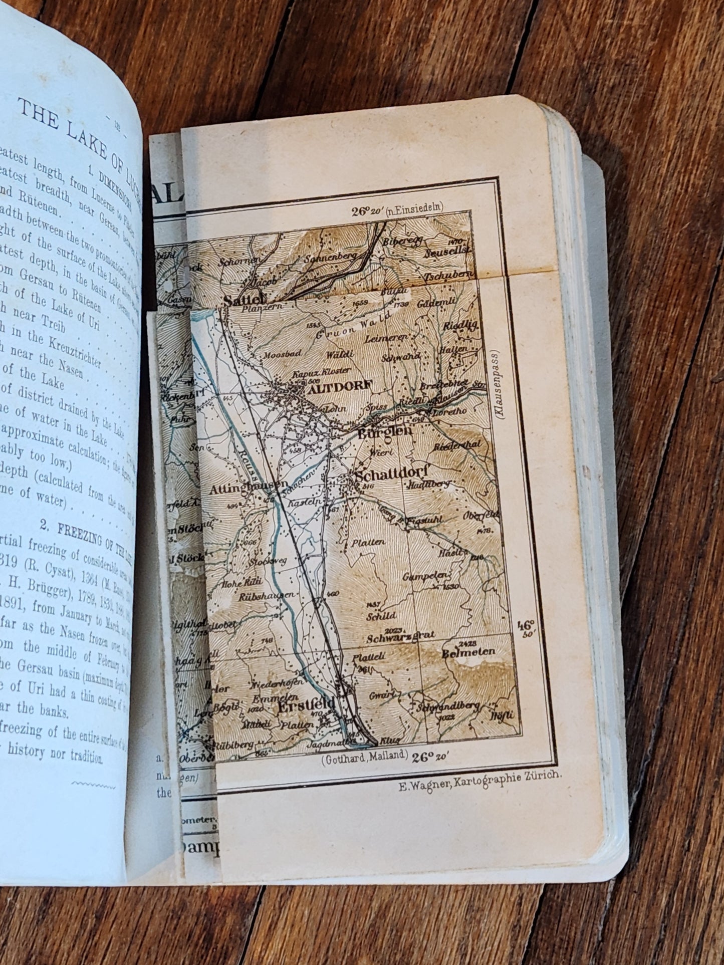 1913 Guide to Lucerne Switzerland – Lake & Environs Travel Book w/ Maps & Ads Souvenir