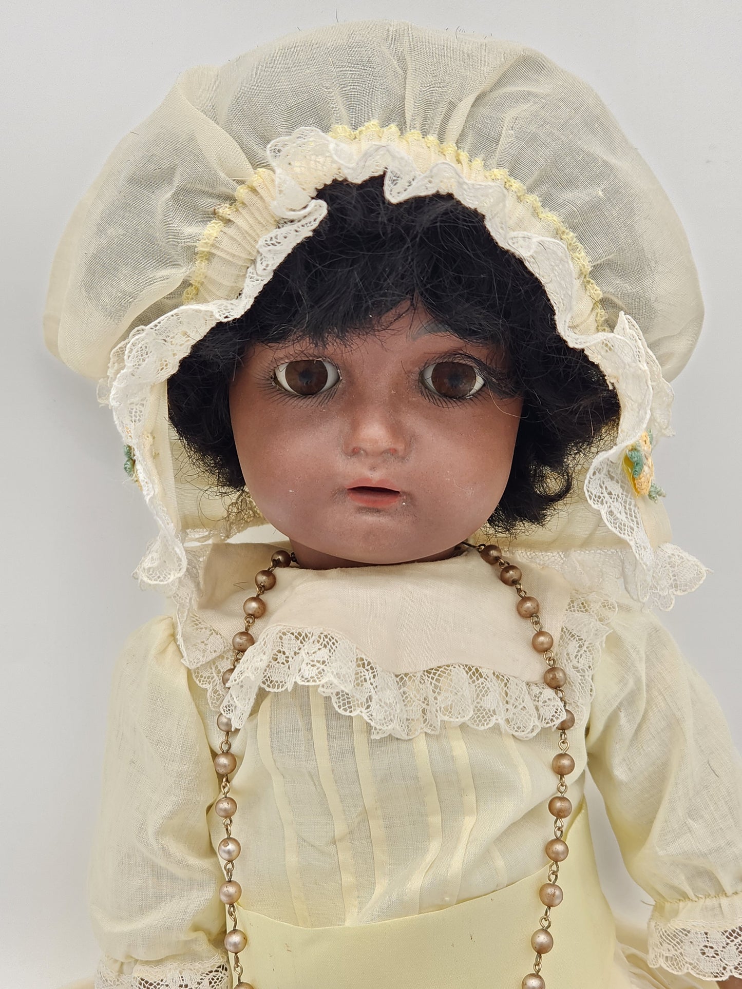 Rare Antique German Bisque Doll Kammer & Reinhardt K*R 55 Black African American 21"