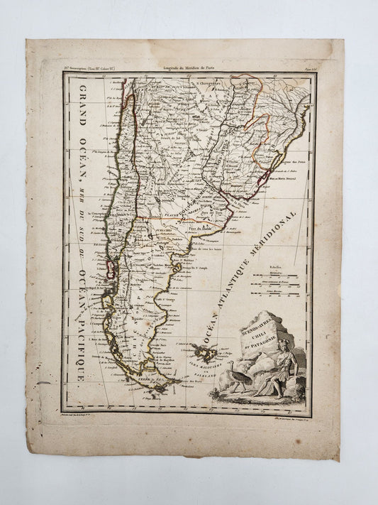 Historic Map - Chile 1812, Conrad Malte-Brun