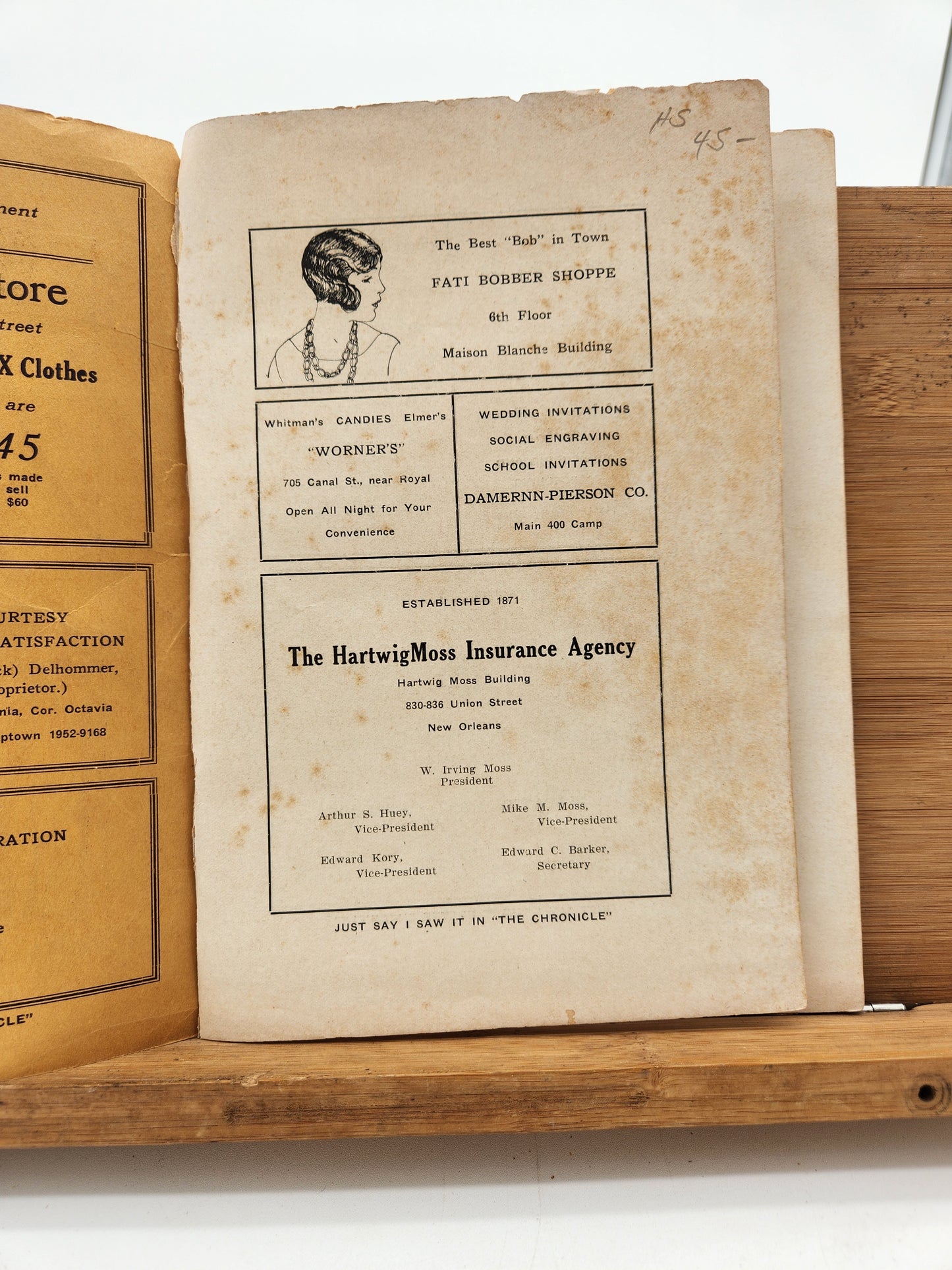 The Chronicle School Paper New Orleans Feb 1925 Vol XIV No 1 Maison Blanche Ads