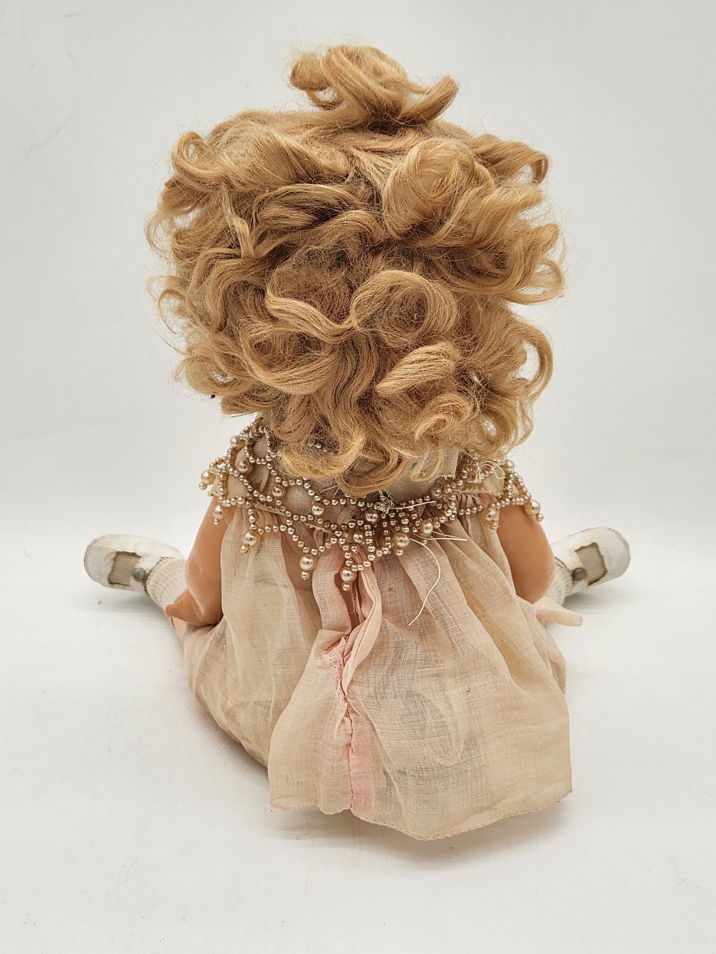 Authentic 1930s Ideal Shirley Temple 16" Composition Doll Marked Original Shoes